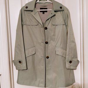 London Fog Women's Hooded Topper Jacket - Sea Glass - Size XS